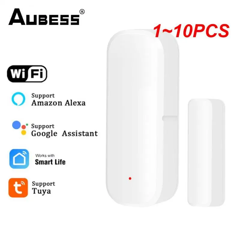 

1~10PCS Tuya WiFi Door Sensor Open/Close Detector Window Door Sensor APP Remote Control Linked Alarm Smartlife Support Alexa