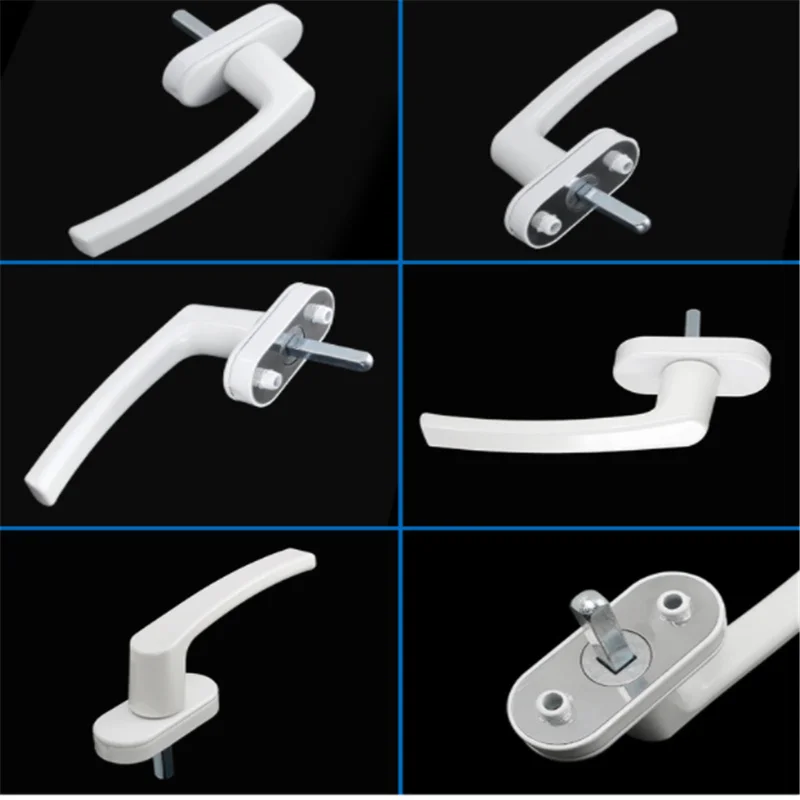 Vintage PVC-Steel Window Replacement Square Handle Aluminum Alloy Casement Window Outwards