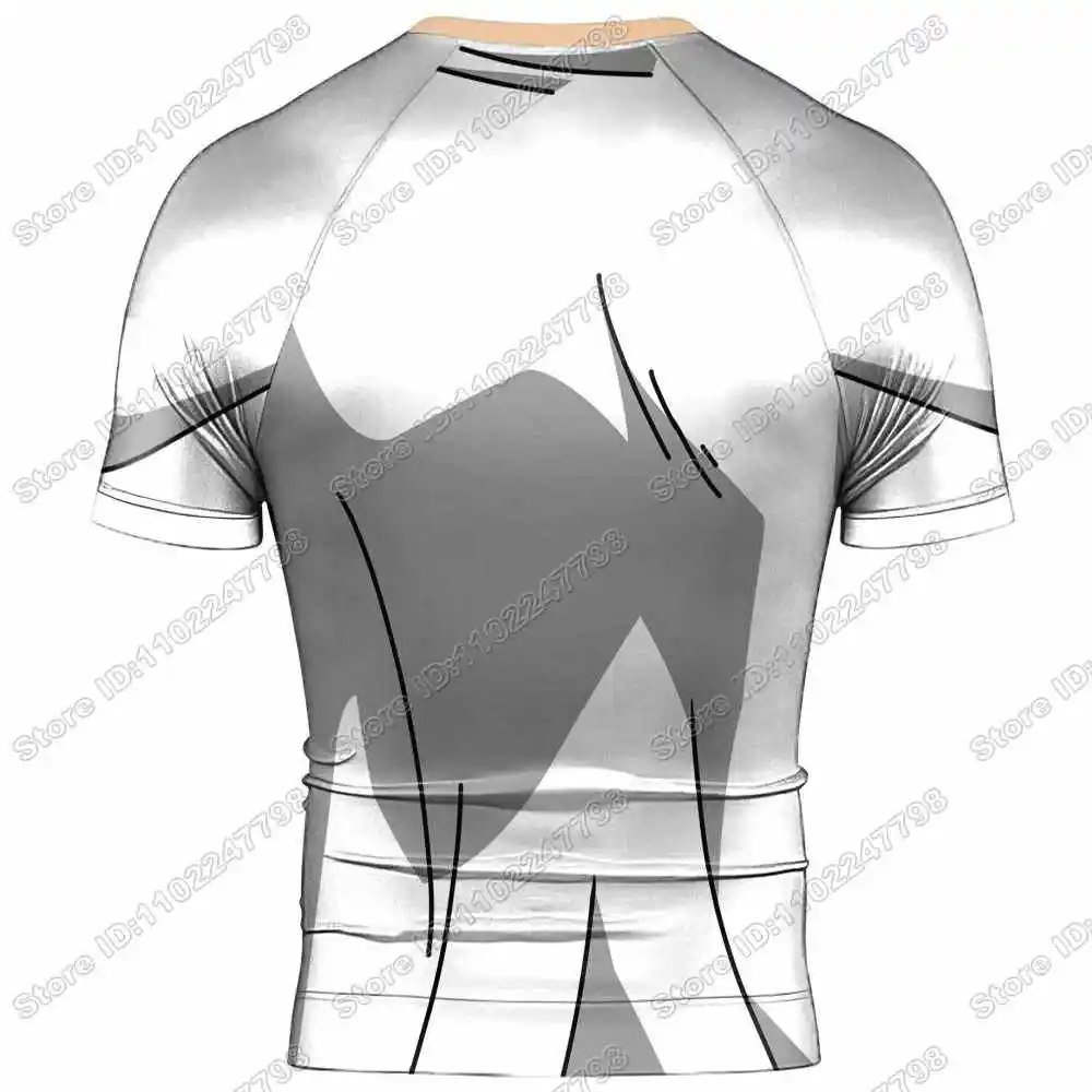 Nika Rash Guard Jiu Jitsu BJJ MMA T-shirt Compression Shirt Short Sleeve Surfing Jersey GYM Fitness Jersey Beach Diving