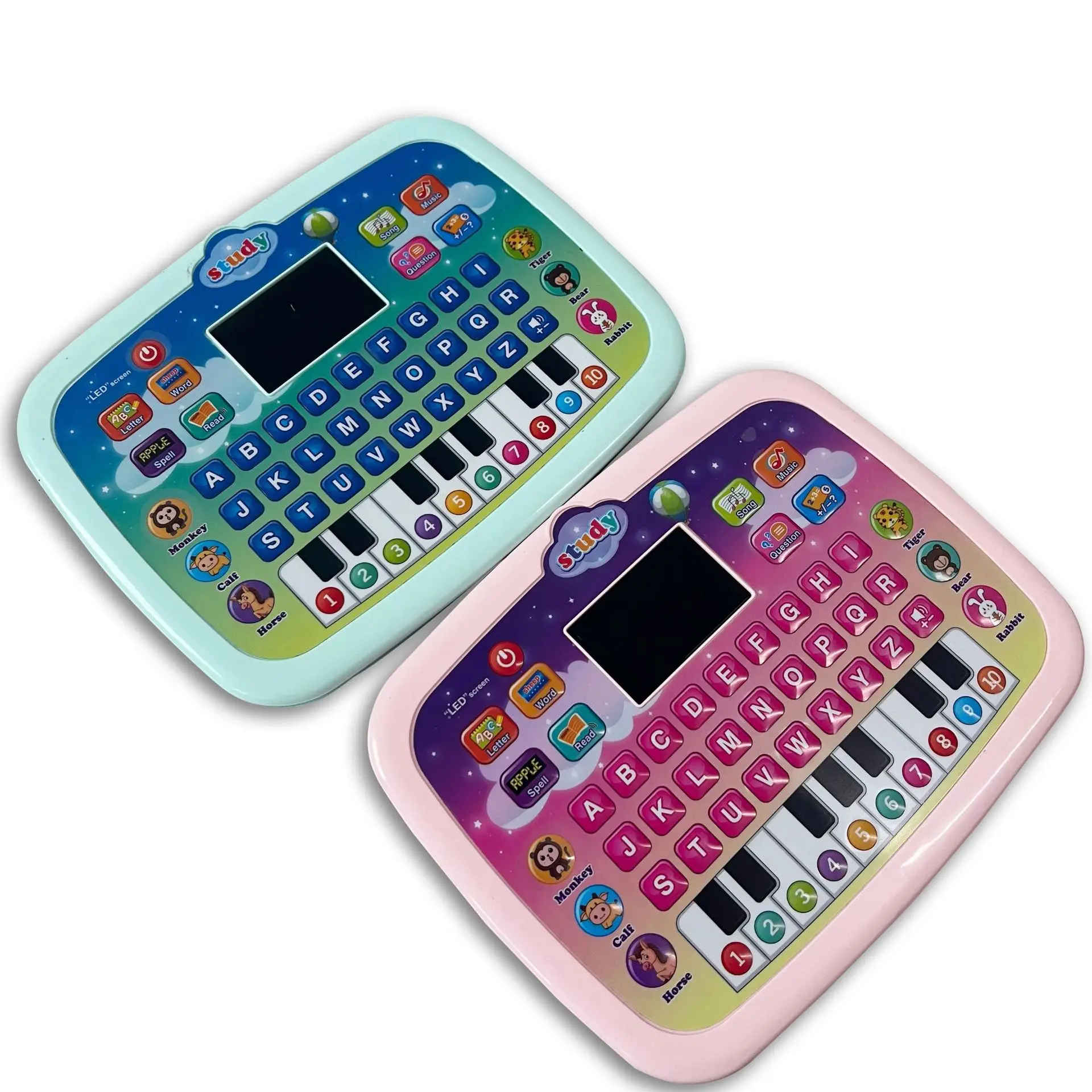 Ipad Tablet Learning Machine Functional IC Generate Sound and Light Touch Screen Tablet Toy learning toys