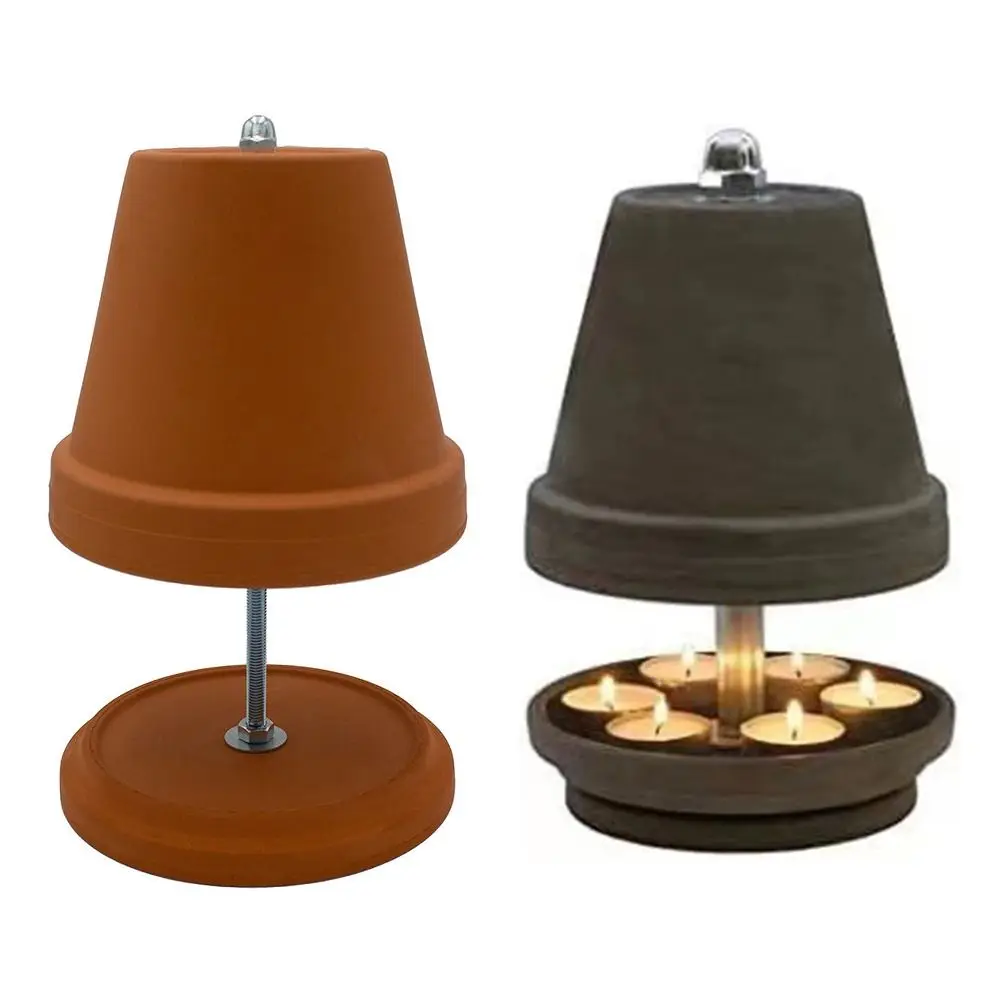 RedPotteryPotTeaCandleHeatingPotteryHandStoveTeaLampOvenTea