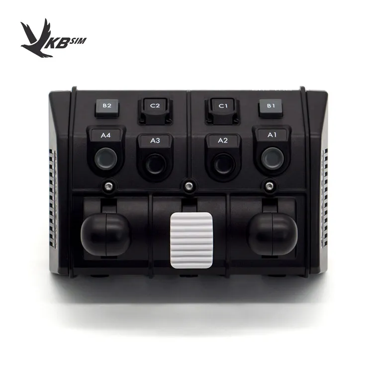 VKBSIM GNX THQ-V 게임 로커 확장 모듈 조정 가능한 댐핑 및 핸들 높이 조절 가능 플라이트 로커 다기능 지원 선물