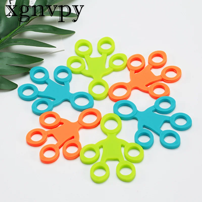 xgnvpy Finger Grip Silicone Ring Exerciser Antistress Resistance Band Fitness Stretcher 3 Levels Sensory Toy for Autism ADHD fidget toy sensory fidget toy anti stress toy finger sensory toy