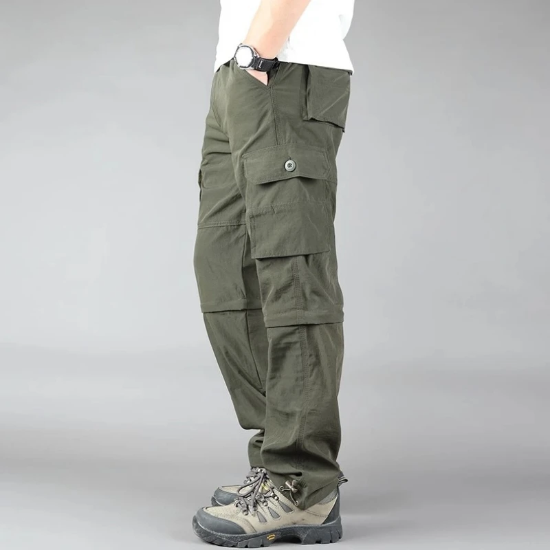 Mens Cargo Hiking Pants Quick Dry,Comfortable,Perfect for Outdoor Working and Camping,Spring Autumn Versatile Outdoor Long Pants - 3