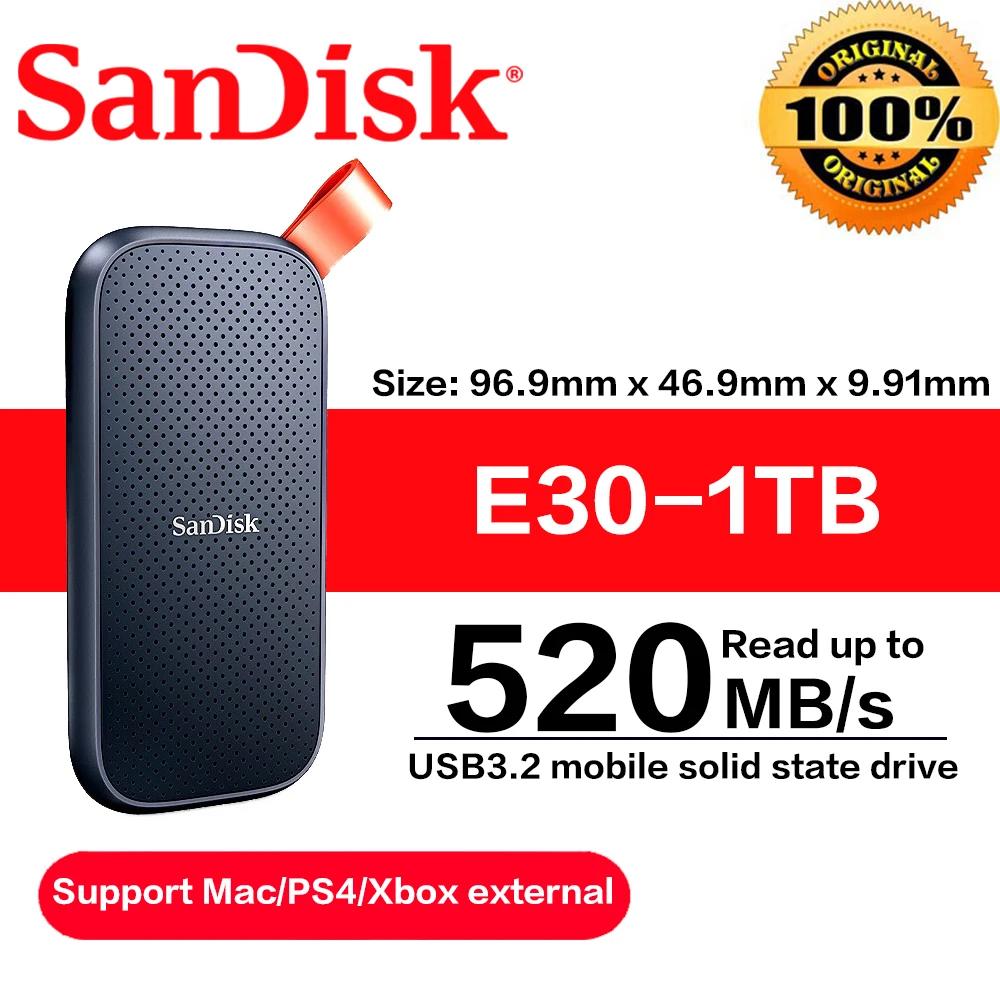 DISQUE DUR SSD EXTERNE 480GB SANDISK