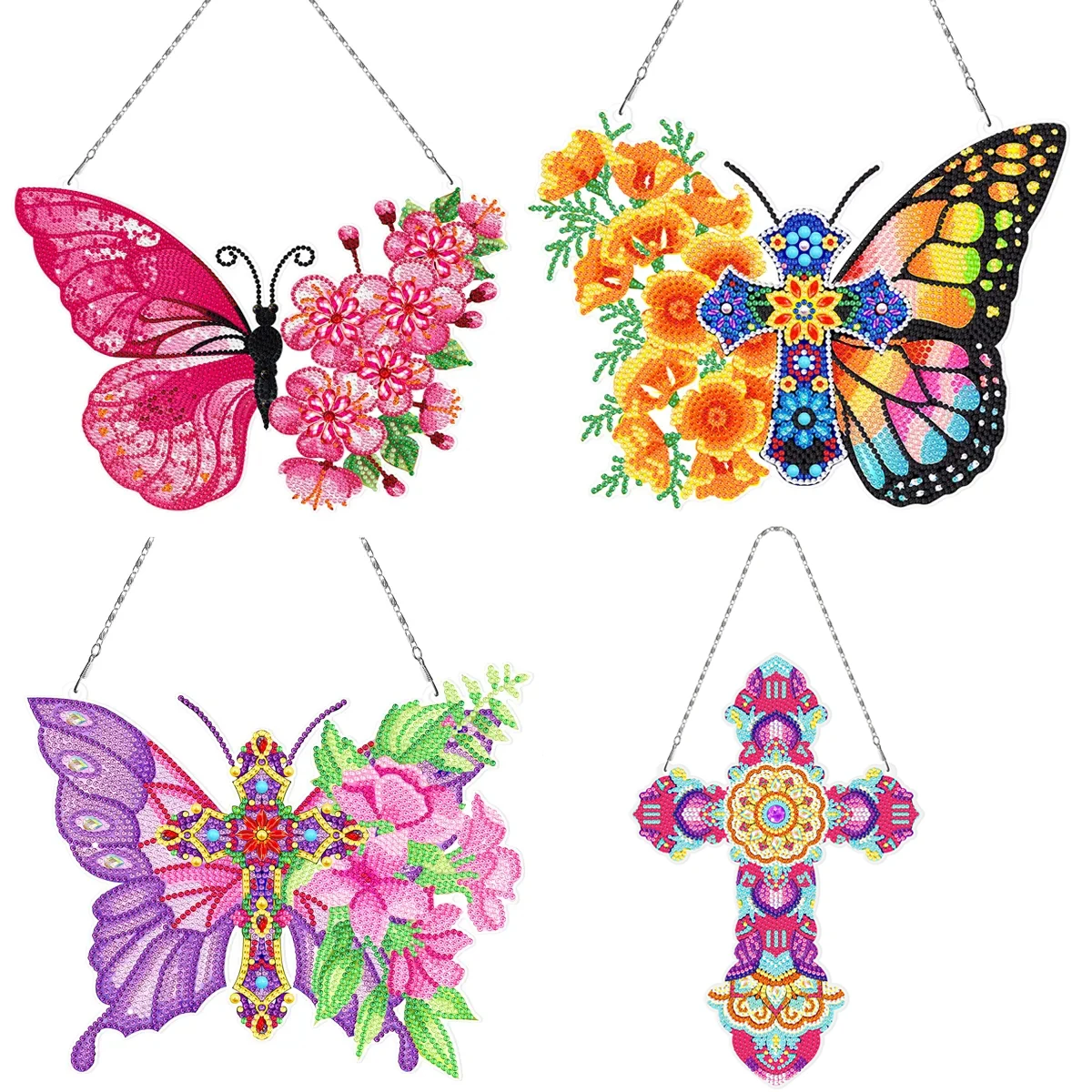 

DIY Diamond Painting Hanging Decoration Butterfly Group Home Decoration Hanging Painting Diamond Embroidery Art Mosaic Gift
