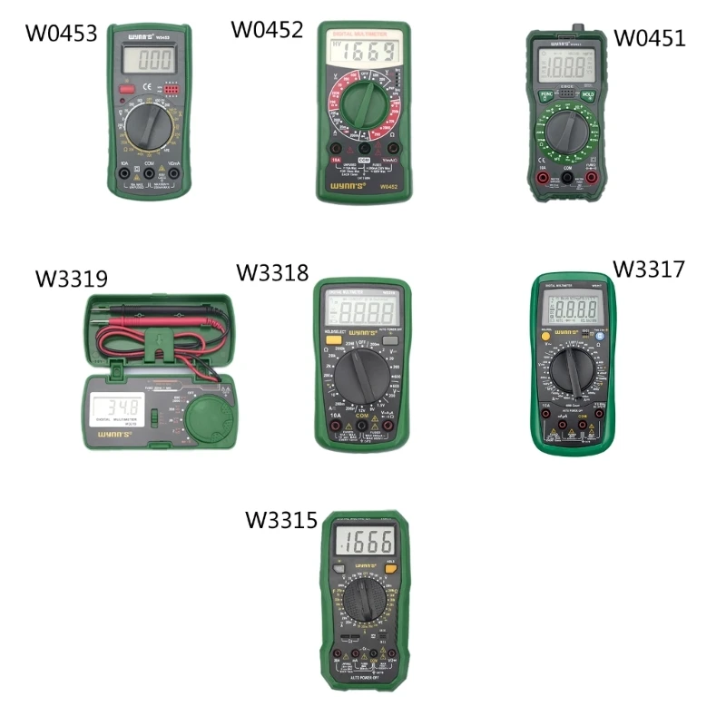 

Volt-Amp Capacitor Diode-Triode NCV-Tester Backlit Multimeter Data Hold Auto-off