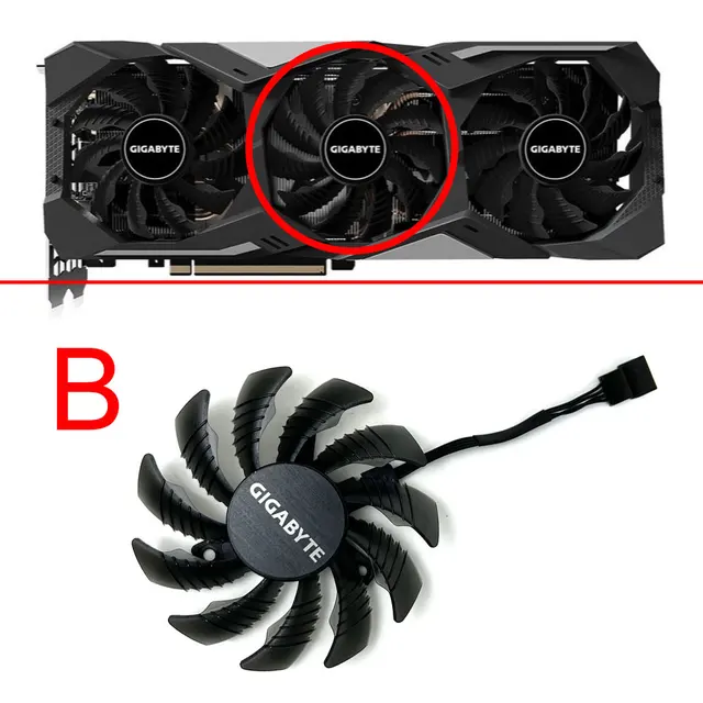 Gigabyte Gpu Fan Replacement Replacement Cooling Fan For