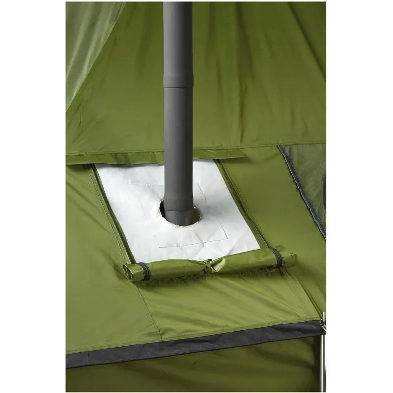 Outdoor Wood Burning Stove, Portable with Chimney Pipe for Cooking, Camping, Tent, Hiking, Fishing, Backpacking 5