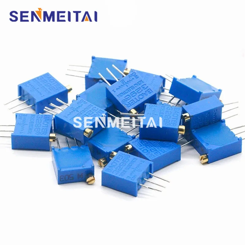 10PCS 3296W Precision Adjustable Resistance Multi-turn Trimming 1K 2K 5K 10K 100K 103 100R Potentiometer
