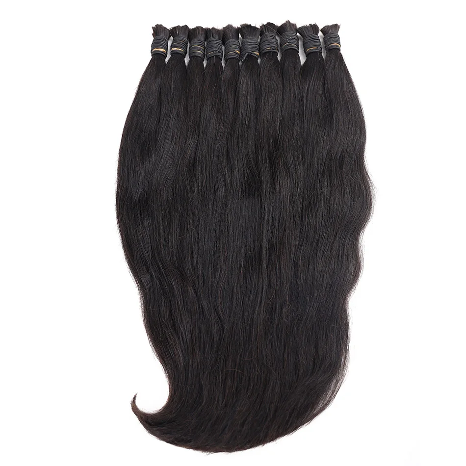 Human Bulk Hair Braiding 100g 100% Remy Natural Human Braiding Hair Bulk bundles No weft wavy