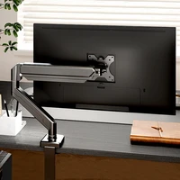 Universal Single Monitor Bracket Up To 32 Inches And 19.8 Lbs Per Screen Computer Desk Mount Stand Adjustable Computer Bracket - Image 2
