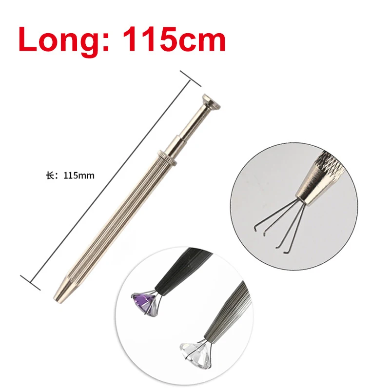 Jewelry Tweezers, Jewelry Holder Pick-up Tool Diamond Gems Prong Tweezers  Catcher Grabber Tweezers Straight For Jewelry Making Tool With 4 Claws For  S