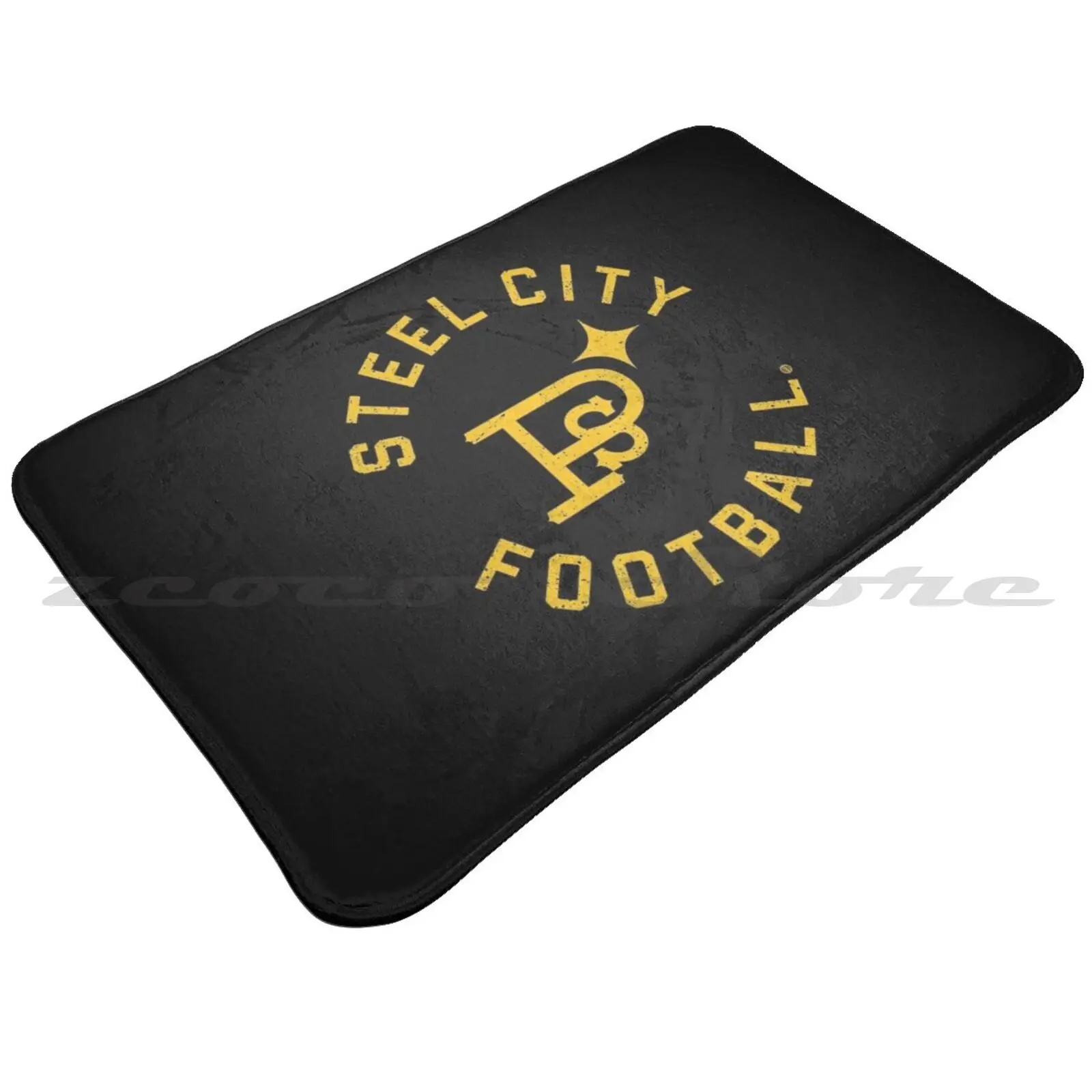 Steel City Football Damgoodgame Graphic Mat Rug Non-Slip Water Absorb Door Carpet Pa Pitt The Burgh Of |