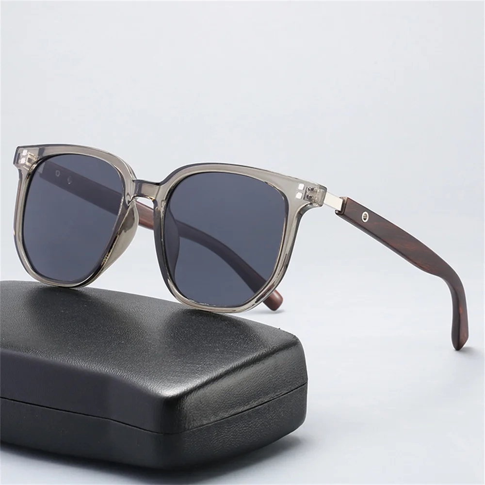 

Vintage Wood Grain Leg Sunglasses For Men Women Outdoor Driving UV400 Protection Sun Glasses Vintage Brand Designer Eyewear