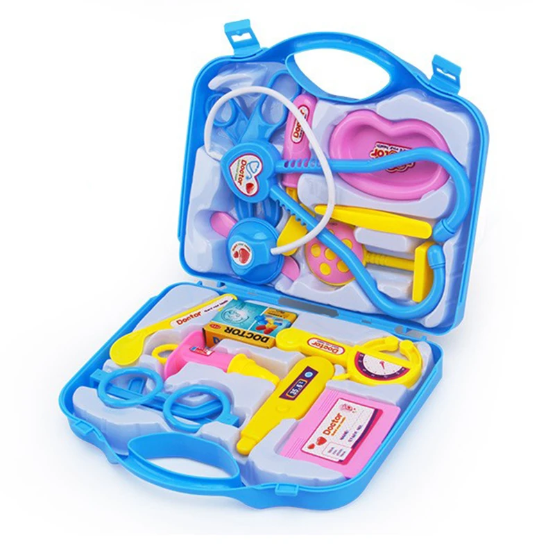 Doctor Set Kids Toys Medical Kit Cosplay Dentist Nurse Simulation Medicine Box Stethoscope Girl Gifts Learning Educational Toys 5