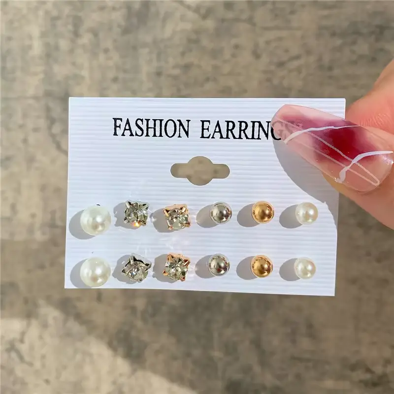 Fashion Geometric Hoop Earrings Set for Women Vintage Bohemian Pearl Gold Color Round Earring Punk Daily Wear Jewelry Gifts 2025 - Image 10