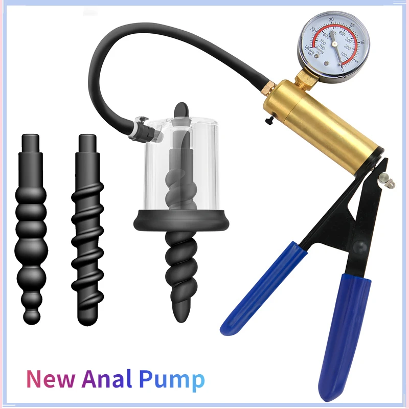New Manual Vacuum Anal Pump Rosebud Pump Anus Dilator Stimulator