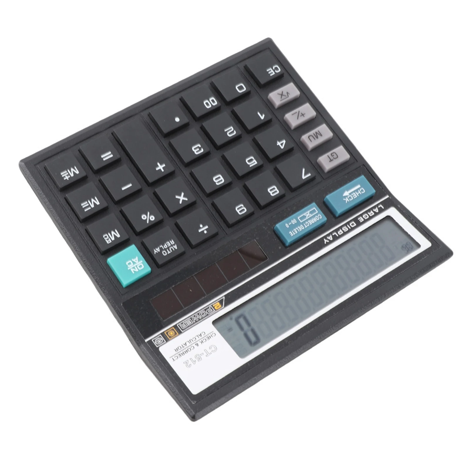 12 Bit Scientific Calculator Former Data Check Solar Calculator 12-bit Large Screen  Data Solar Scientific Calculator