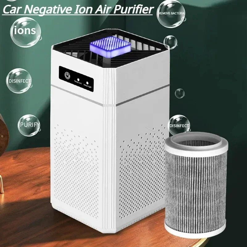 Purificador de aire de escritorio con filtro USB, purificación de iones negativos, esterilización HEPA, desodorizante, ambientador de coche portátil para el hogar, nuevo 5 Venta de cadena de bolas online Purificador de aire de escritorio con filtro USB, purificación de iones negativos, esterilización HEPA, desodorizante, ambientador de coche portátil para el hogar, nuevo - Imagen 3