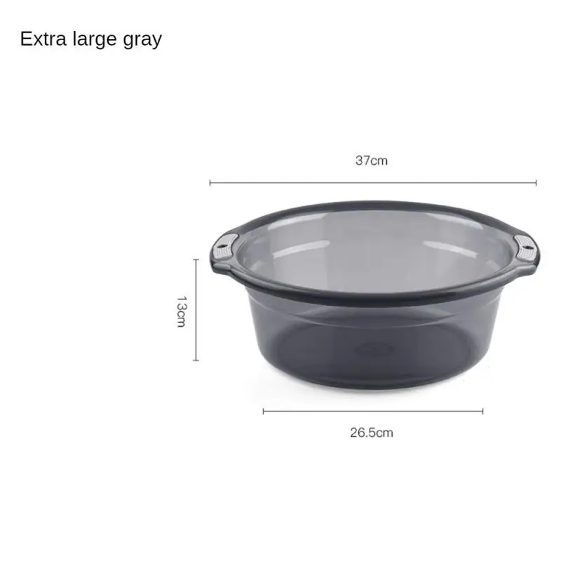 Transparent Washbasin Non-slip Multipurpose Anti Slip Thickening Durable Easy-to-clean Plastic Basin Laundry Tub