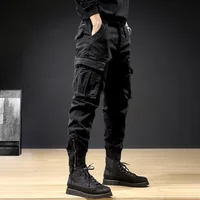 Y2k Harem Men's Cargo Pants Navy Street Vintage Stretch Nylon Slacks Regular Fit Korean Style Joggers Harajuku Trousers for Men 1