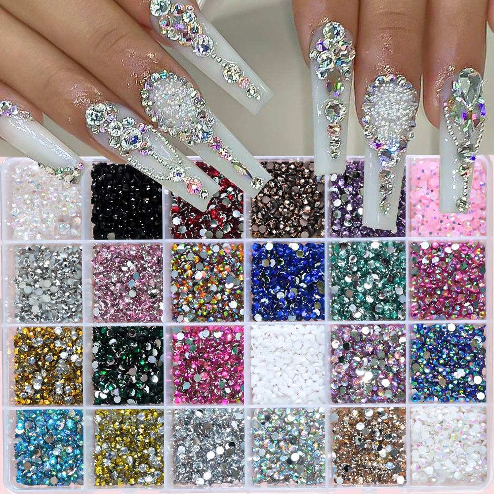 1000 Pezzi Di Strass Lucidi Trasparenti Decorativi Per Nail Art Per - Foto 5