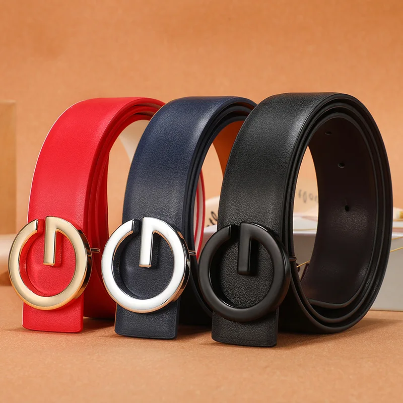 Double Sided Two Layer Adult Leather Belts 2