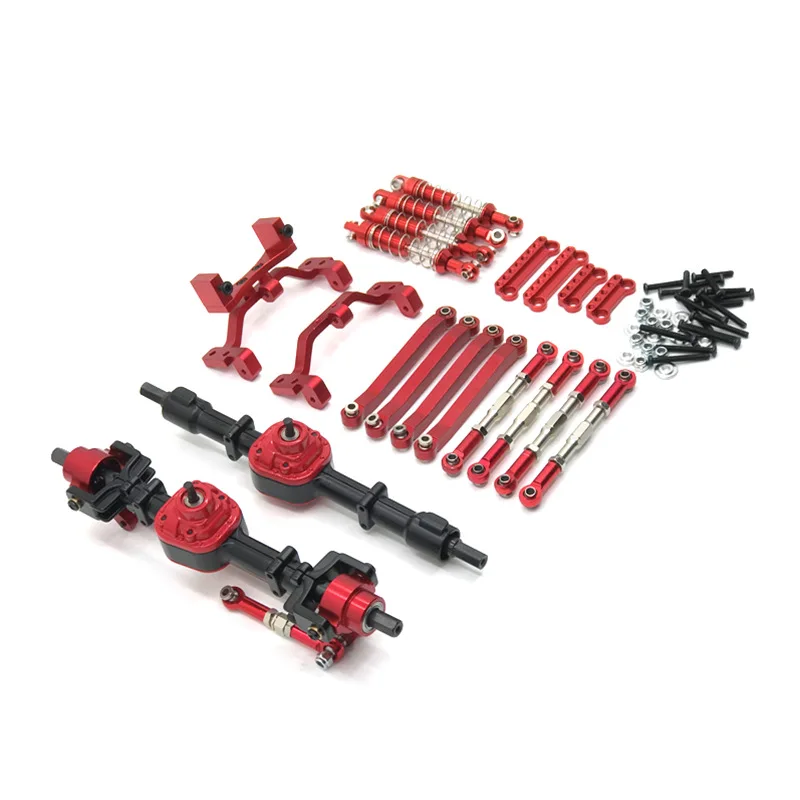 Kit Ammortizzatori RC In Lega Di Alluminio - Rosso, Regolabili, Compatibili Con Tamiya TT-01 TT-02 TA05 TL-01 TA03 MF-01X