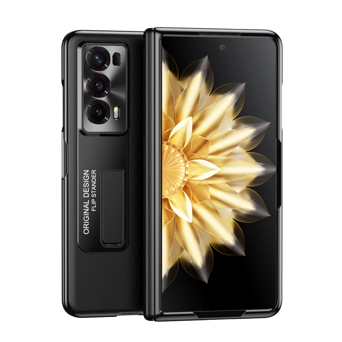 ZORSOME Custodia trasparente con cerniera magnetica per Honor Magic V2, placcatura di lusso, a prova di scatto, protezione integrata per lo schermo