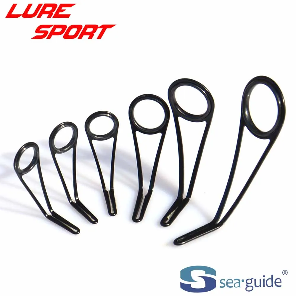 seaguide-6pcs-bhlrsg-guide-set-steel-black-frame-rs-ring-rod-building-component-repair-diy-accessory-seaguide