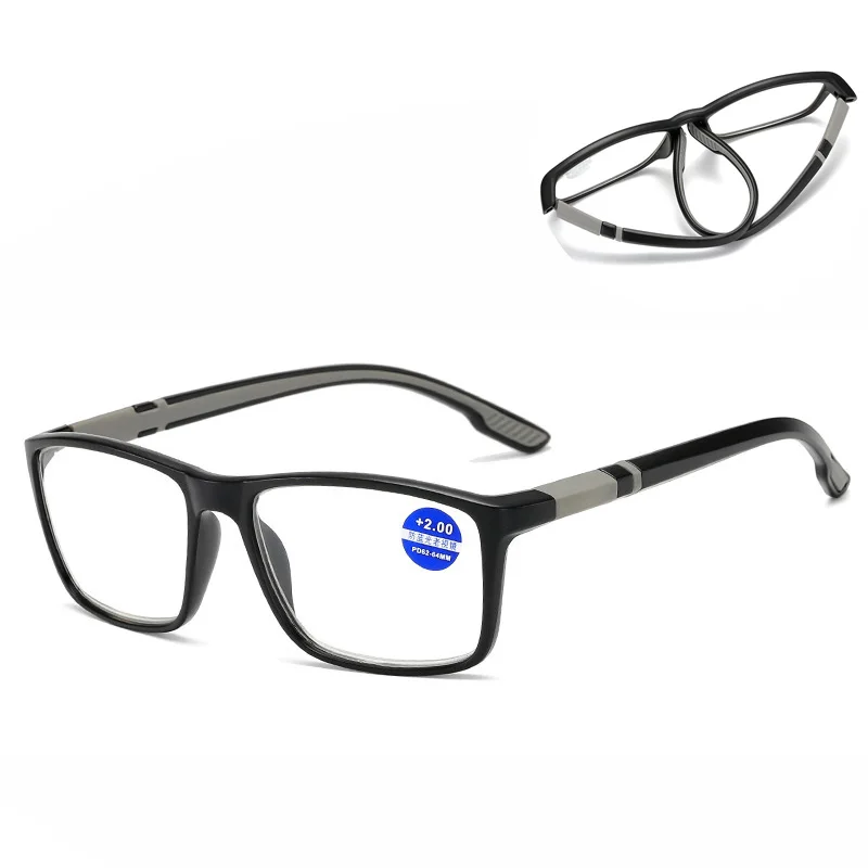 

Anti-blue Light Reading Glasses Fashion Flexible TR Legs Big Frame Presbyopic Glasses Ultralight Computer Goggle+1.0 1.5 2 2.5 4