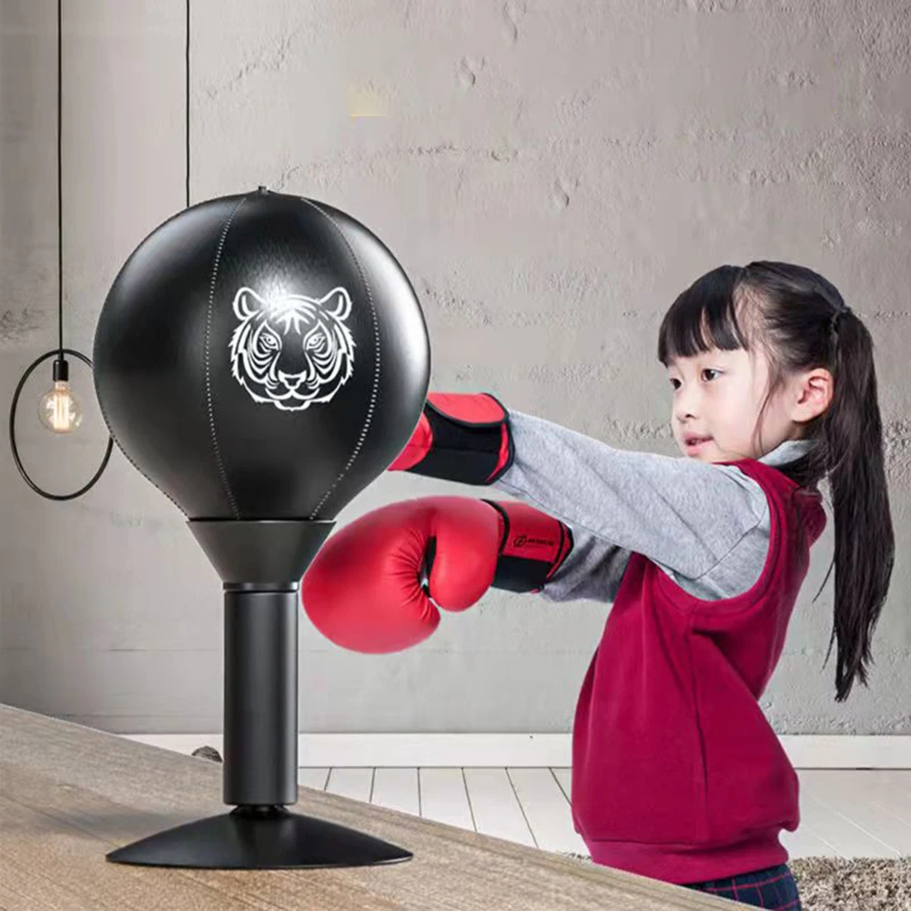 Desktop Boxing Punching Bag Heavy Duty Stress Relief Boxing Bag Suction Cup Stress Buster Kids Adults