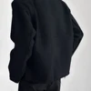 Mens Solid Color High-End Jacket Autumn And Winter New Style Raw Edge Design Collarless Loose Top Korean Style Trendy Jacket 5