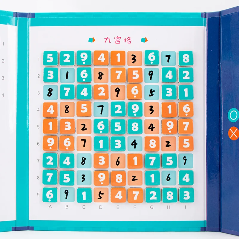 Rompecabezas Digital de Sudoku para niños, juguete educativo de matemáticas, libro magnético, lleno de rompecabezas Digital de madera, juguetes para niños