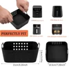 21cm Reusable Square Air Fryer Silicone Liners for Philip HD9270 Air Fryer Mould Accessoires for Ninja AF180 AF140 4