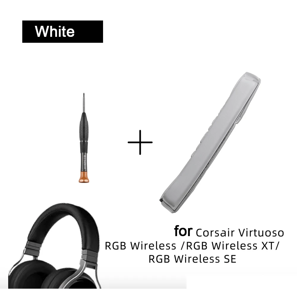 Replacement Earpads & Headband Cushion for Corsair Virtuoso RGB Wirless / RGB Wireless XT / RGB Wireless SE Head Band Ear Pads