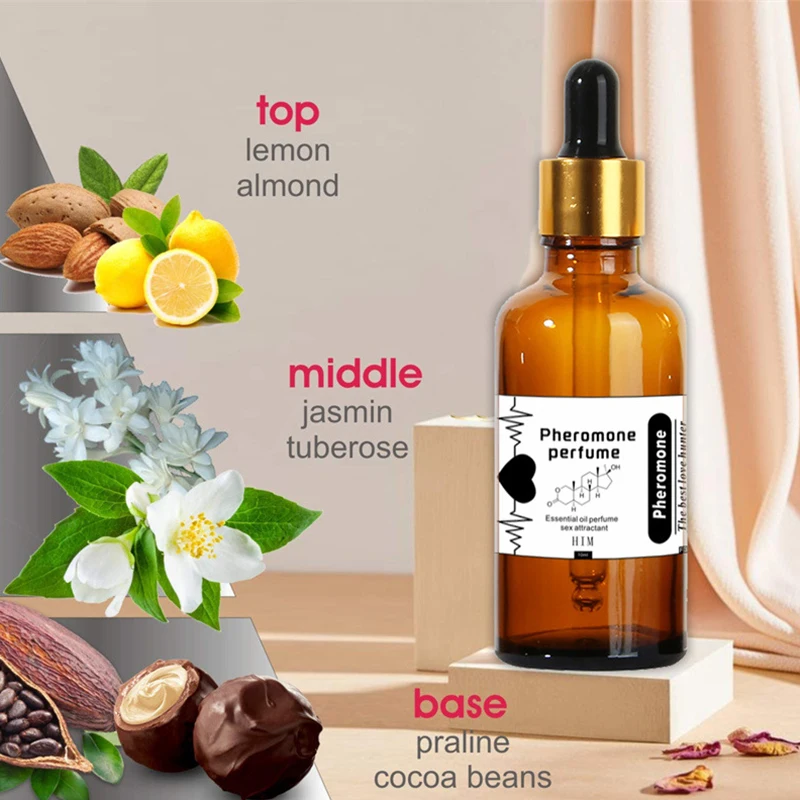 Long Lasting Pheromone Essential Oil Perfume 10ml For Men Women Natural Refreshing Body Flirting Perfume Dating Adults Fragrance