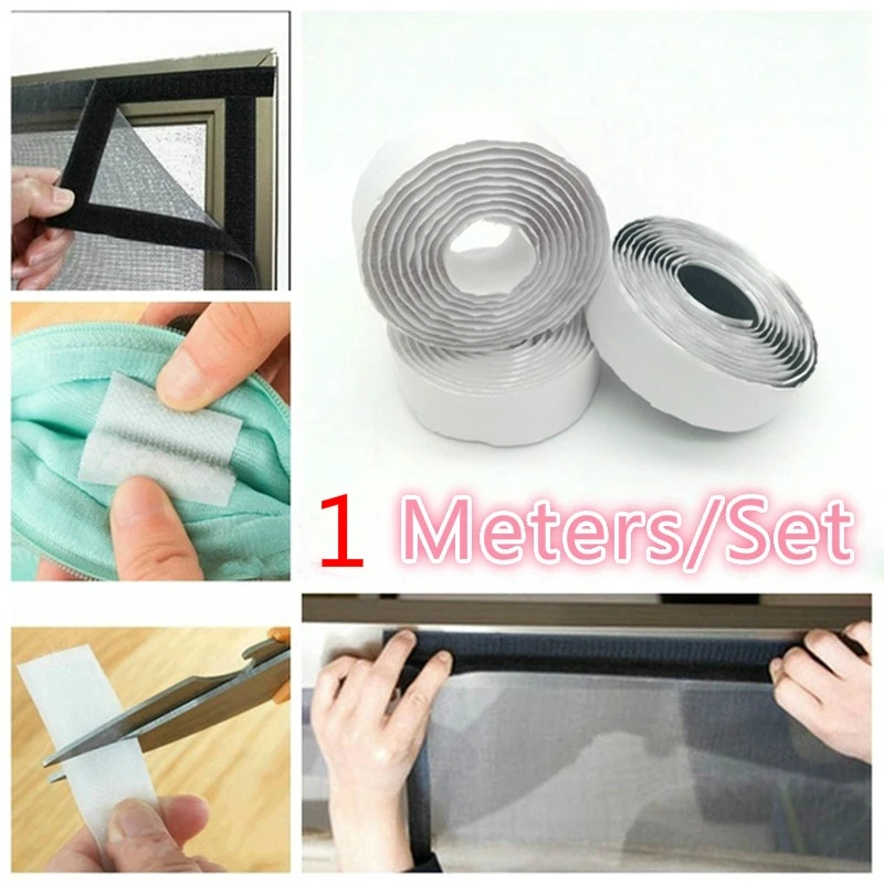 1M Hook Adhesive Hook and Loop Self-adhesive Fastener Tape Hook Adhesive Fastener Sticker Magic Tape with Glue 16-110mm images - 6