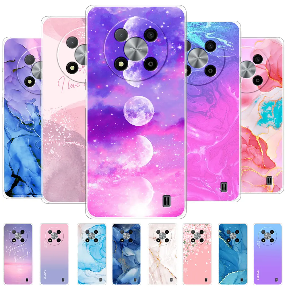 LENGRACE Coque Pour ZTE Blade A73 5G - Silicone TPU Antichoc - Motifs Dessins Animés Mignons Pour Filles - Impression Couleur