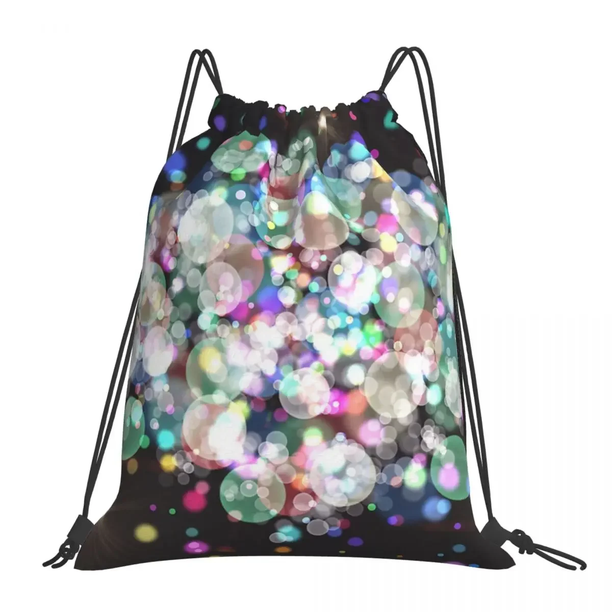 

Abstract Coloring Background Backpack Casual Portable Drawstring Bag Drawstring Bundle Pocket Sundries Bag BookBag For Man Woman