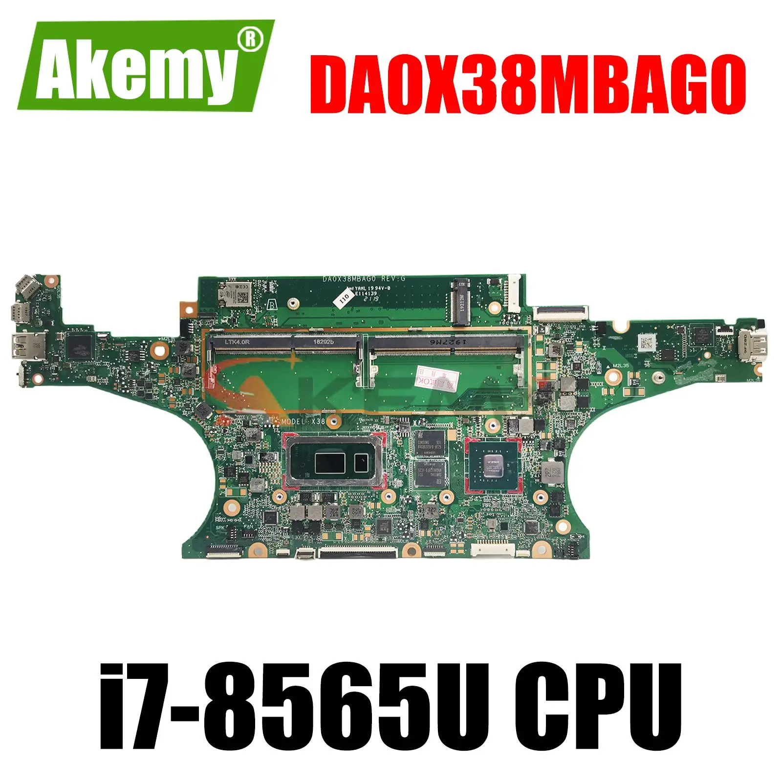 

L38128-601 DA0X38MBAG0 Mainboard For HP Spectre X360 15-DF Laptop Motherboard With MX150 2GB i7-8565U Full Tested