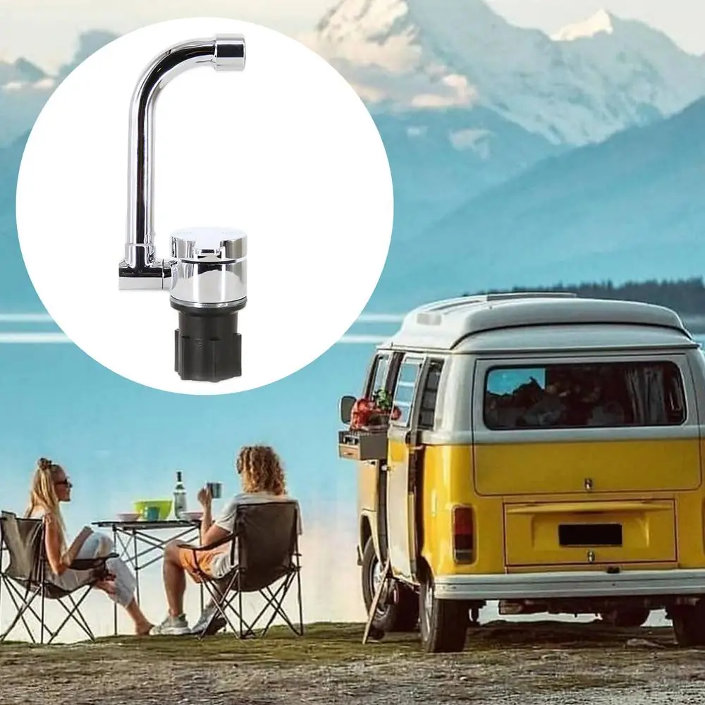 Foldable Swivel RV Faucet Humanized Water Tap Faucet for Bar Caravans
