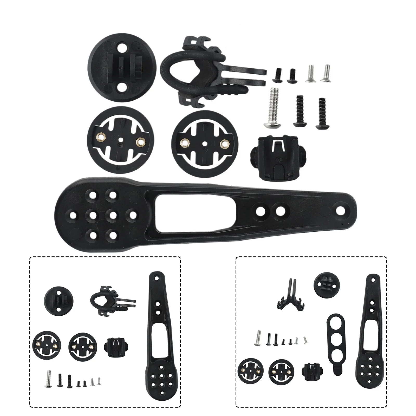 

For-GoPro Camera Handlebar Bike Computer Mount Nylon Road Bike For Cateye For-GoPro Camera 4x Bases For Canyon