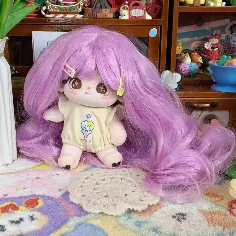 60 cm leaf lorry doll wig night loli fairy clothes ice spirit princess hair set hair long straight curly