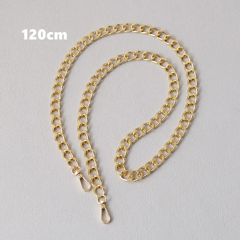 Neue Mode Frau Handtasche Zubehör Ketten Luxus Solide Gold Metall Tasche Kette Riemen Frauen Nette Kupplung Schulter Geldbörse Zubehör – Detail 11