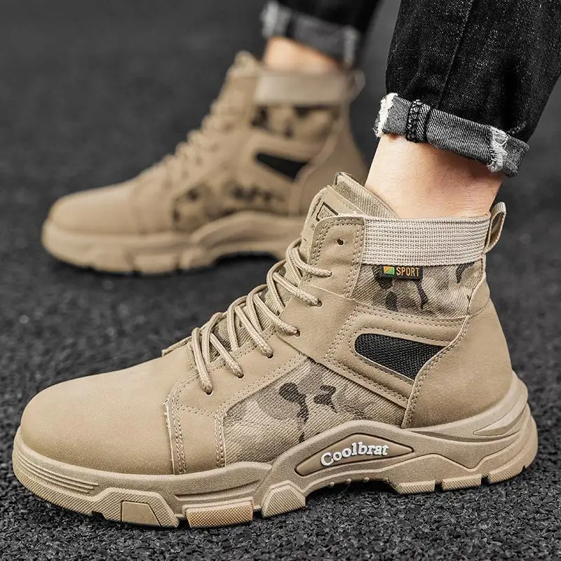

Men's Business Shirt High-Top Shoes Winter Velvet Men's Shoes British Style Worker Boots Men's Autumn Workwear