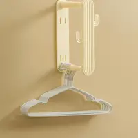 Hanger Organizer Wall Mount Cactus Shape Hanger Storage Holder Extendable Hanger Organizer Rack Space Saving Holder For Hangers 1