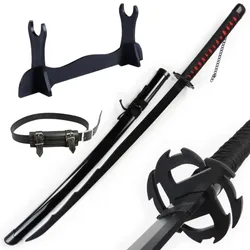 40 - Inch Handcrafted Kurosaki Ichigo Samurai Sword Replica - Authentic Anime - Inspired Katana Cosplay Prop & Collectible Gift (Ichigo - A - Set)