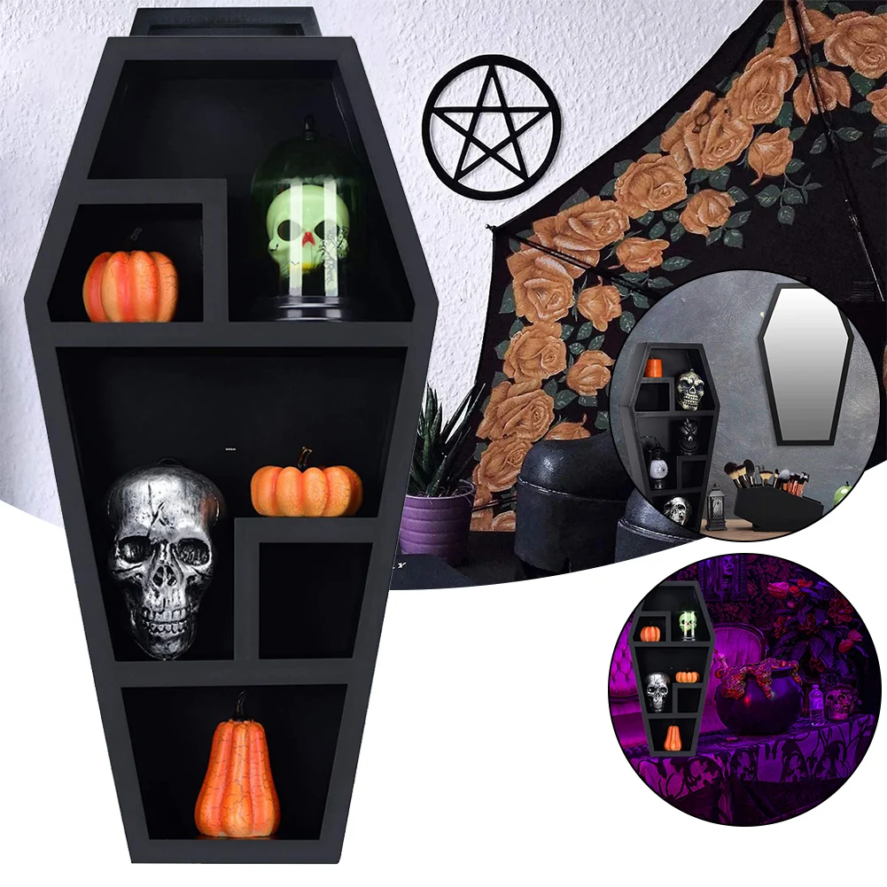 Porte cercueil décoratif gothique pour Halloween, boîte à bonbons de  bureau, ornement d'horreur, support de décoration modèle, super cadeau  Durable | AliExpress